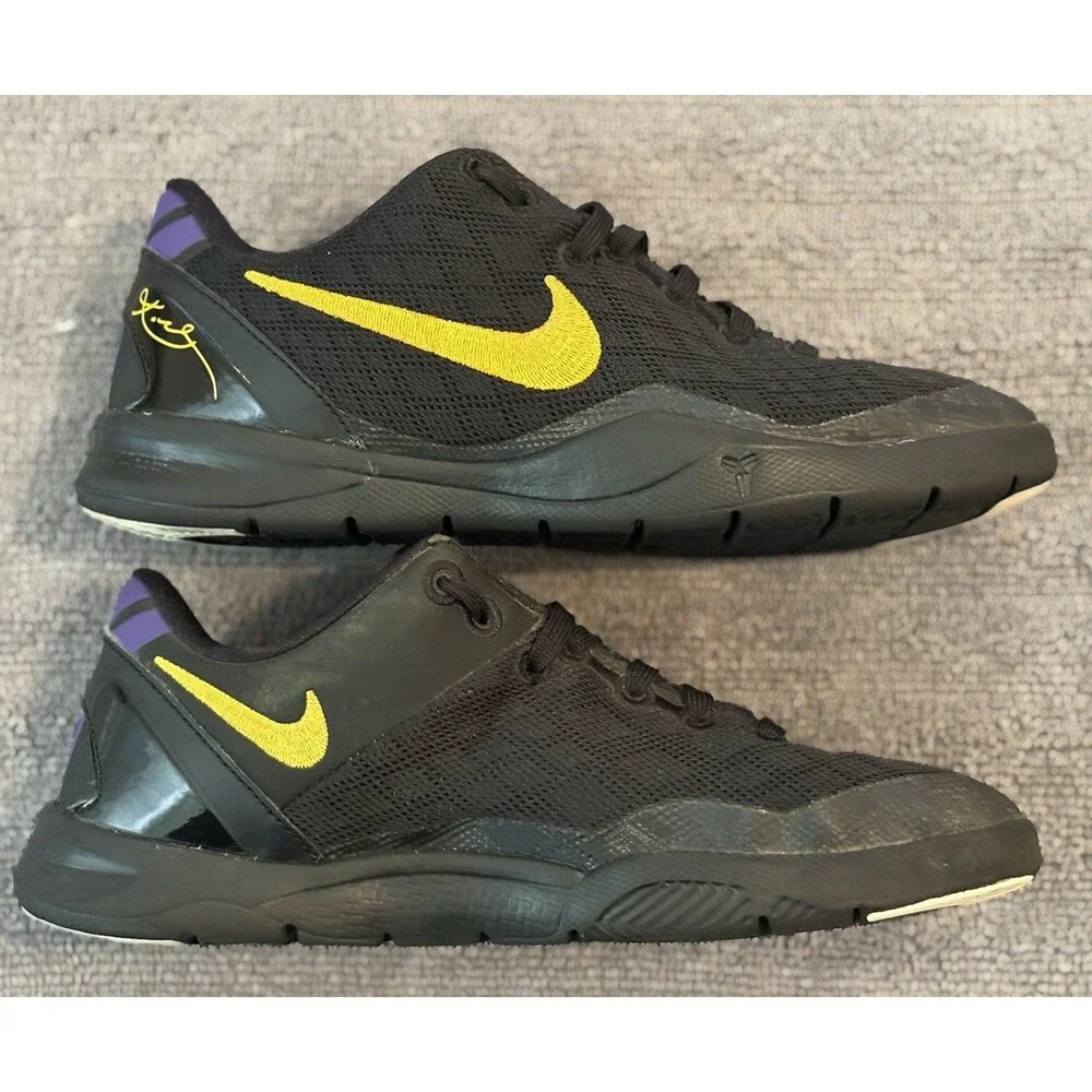 Nike Kobe 8 Protro PS Lakers Away Black Gold Kids Size 2.5Y FN0267-002